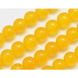 6MM Golden Yellow Jade Beads-ONE Gemstone Bead Strand-Jewelry Making Crafts NWT
